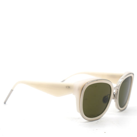 White/Green Very Dior 2N Square Frame Sunglasses