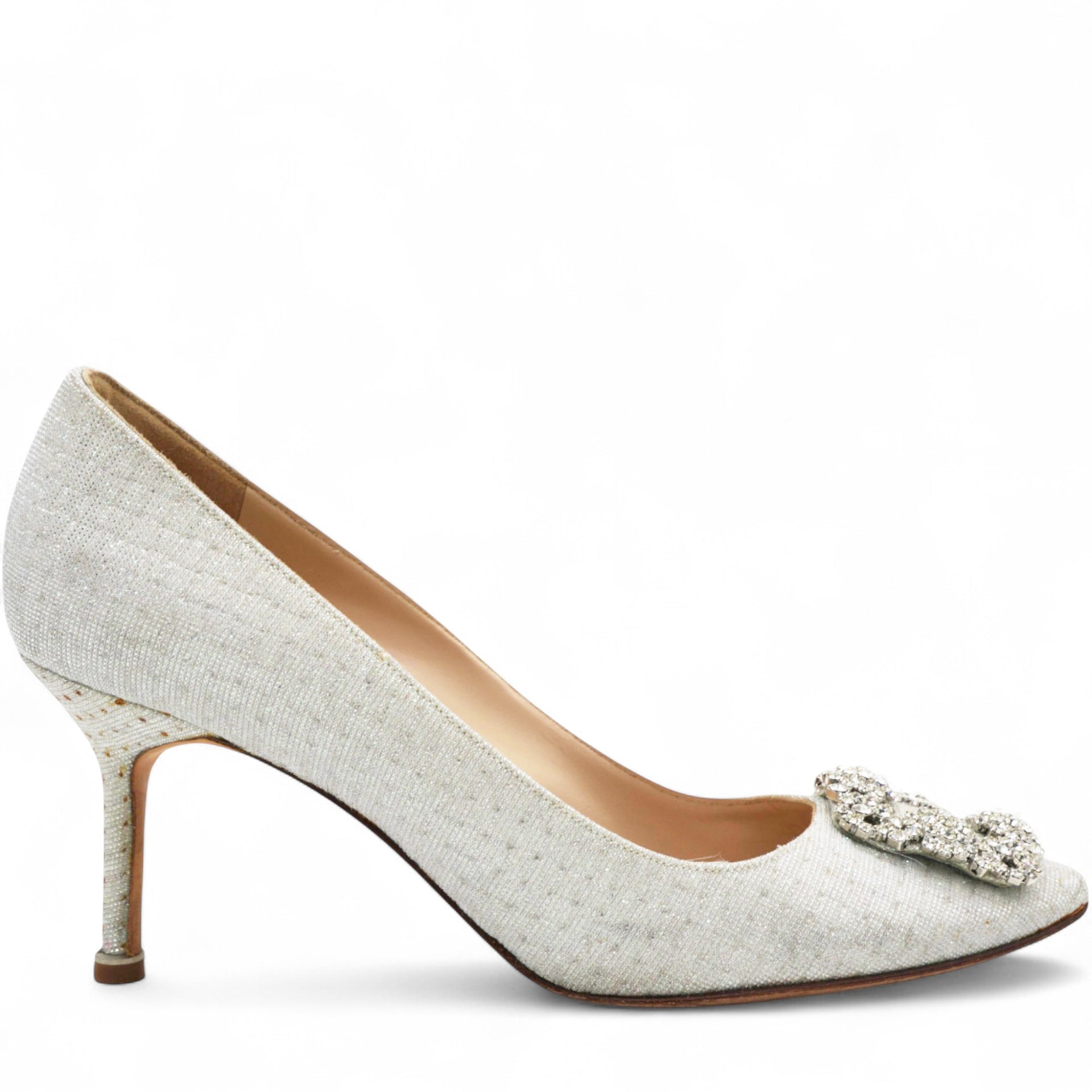 Hangisi 70 Silver Glitter Pumps Size38