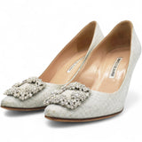 Hangisi 70 Silver Glitter Pumps Size38