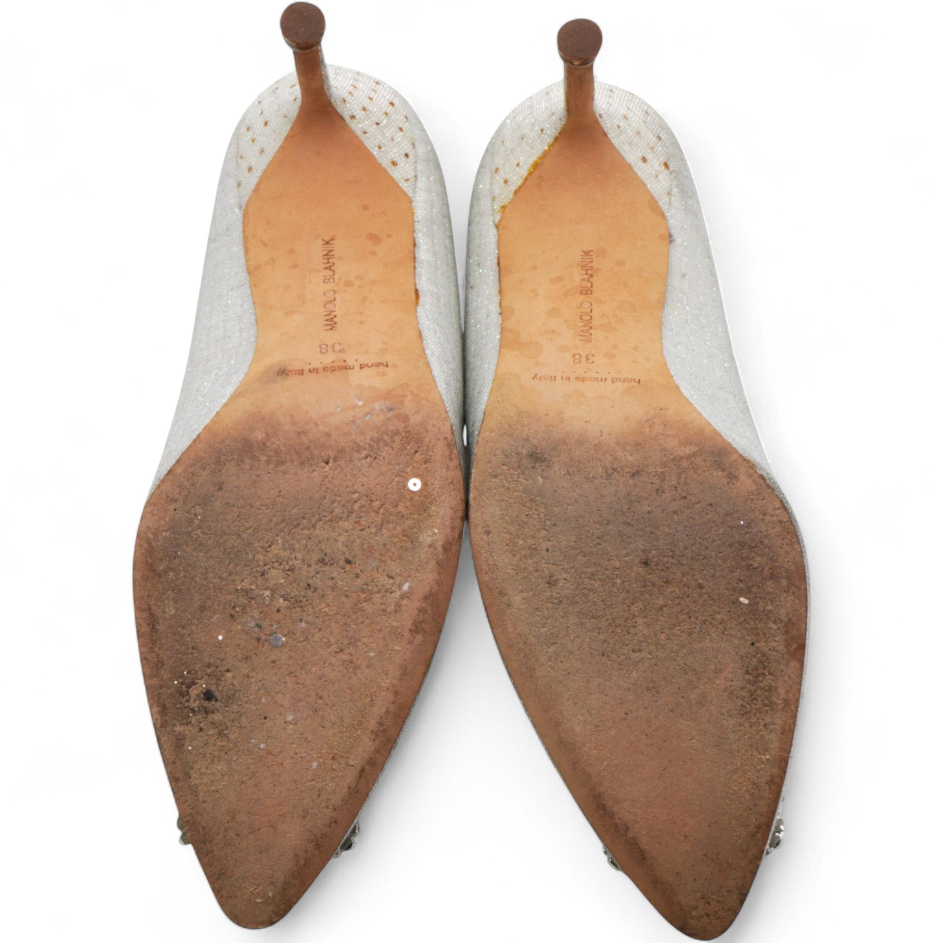 Hangisi 70 Silver Glitter Pumps Size38