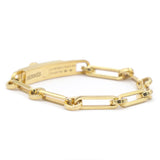Kelly Chaine Bracelet Bracelet In Yellow Gold Set With Diamonds, Kelly Clasp
