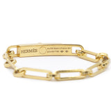 Kelly Chaine Bracelet Bracelet In Yellow Gold Set With Diamonds, Kelly Clasp