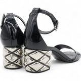 Silver Light Sandal Black Size36
