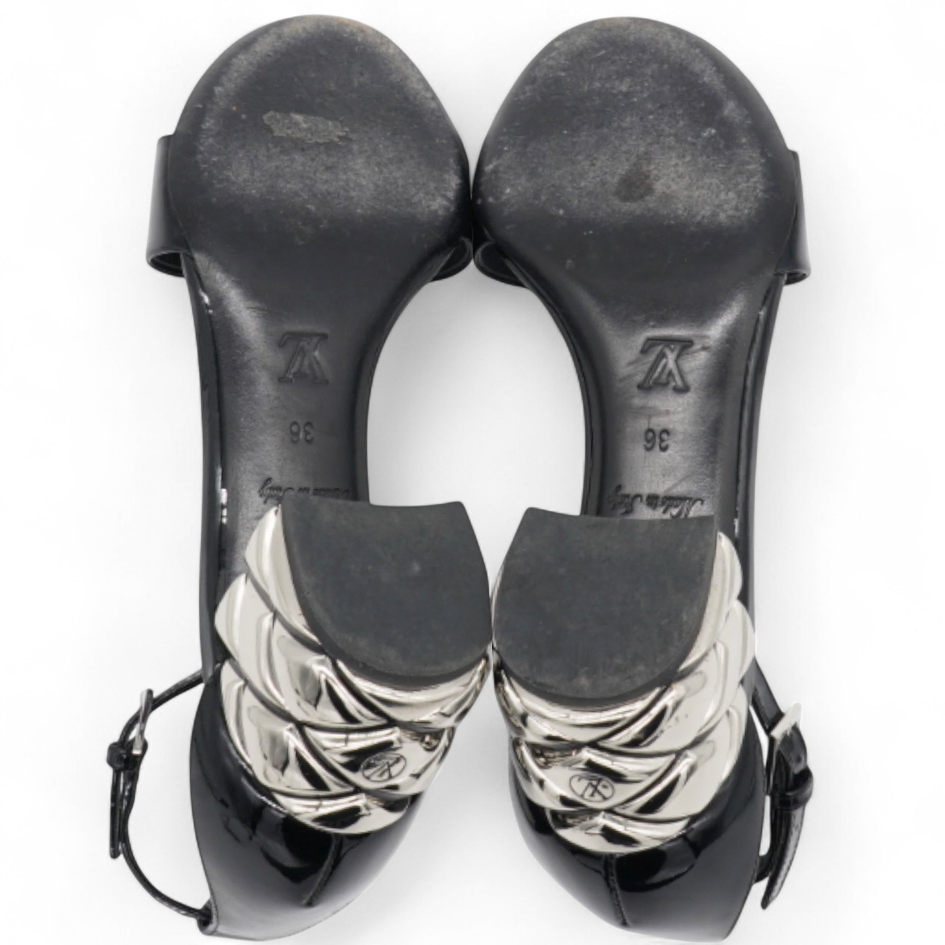 Silver Light Sandal Black Size36