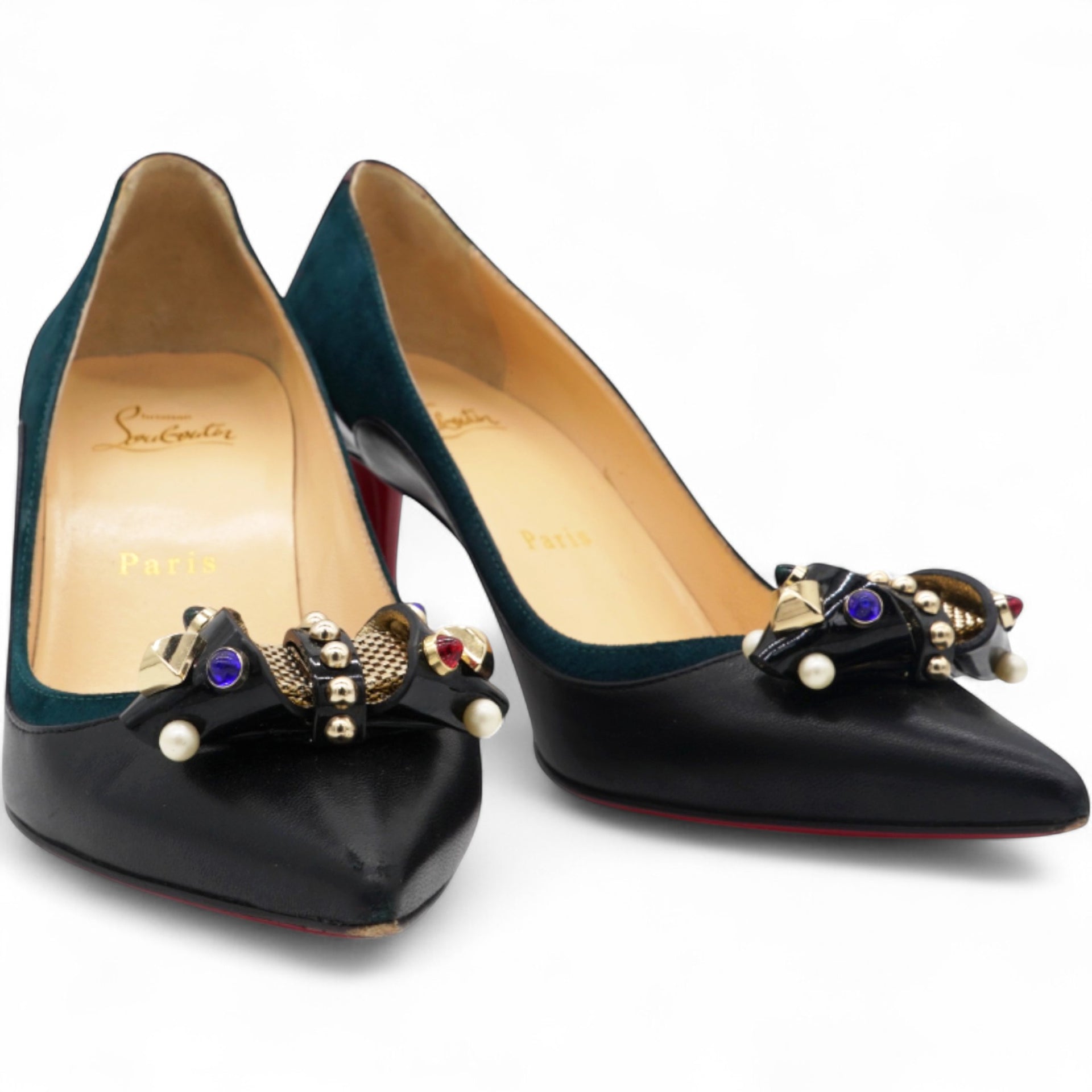 Nappa Patent Tudorchic 70 Pumps Black Size36.5