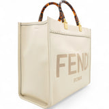 Vitello King Plexiglass Logo Embossed Medium Fendi Sunshine Shopper Tote