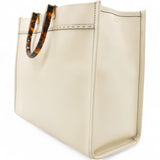 Vitello King Plexiglass Logo Embossed Medium Fendi Sunshine Shopper Tote