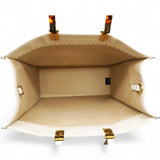 Vitello King Plexiglass Logo Embossed Medium Fendi Sunshine Shopper Tote