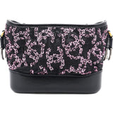 Sequin Small Gabrielle Hobo Black/Gold