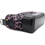 Sequin Small Gabrielle Hobo Black/Gold