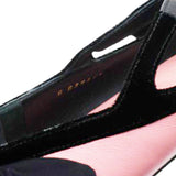Pink Leather 22k Mary Jane Ballet Flats Shoe Size38