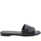 Lambskin Embossed Monogram Revival Flat Mules Size38