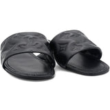 Lambskin Embossed Monogram Revival Flat Mules Size38