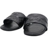 Lambskin Embossed Monogram Revival Flat Mules Size38