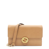 Dollar Interlocking G Chain Wallet Camelia