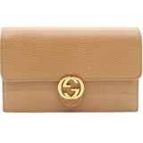 Dollar Interlocking G Chain Wallet Camelia
