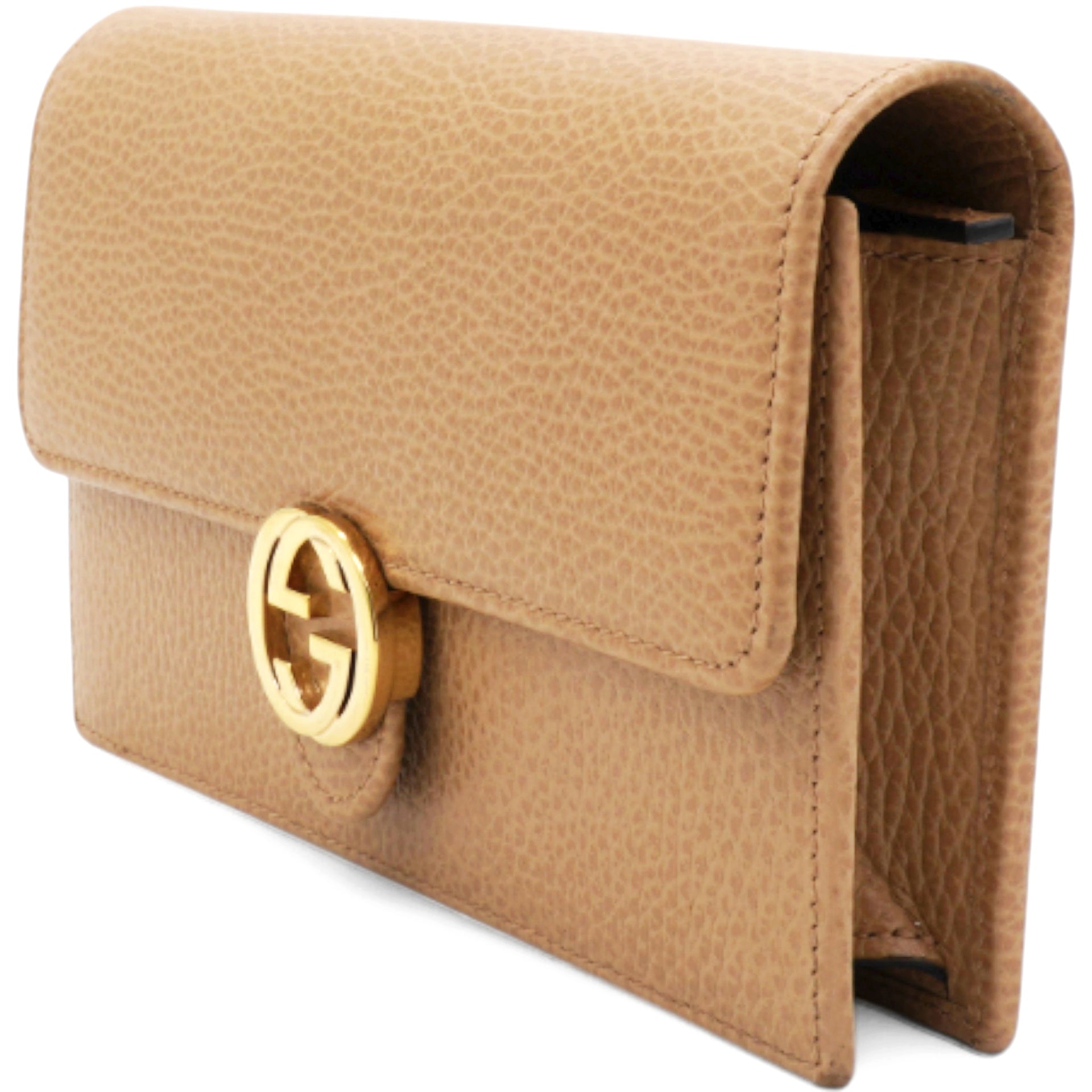 Dollar Interlocking G Chain Wallet Camelia