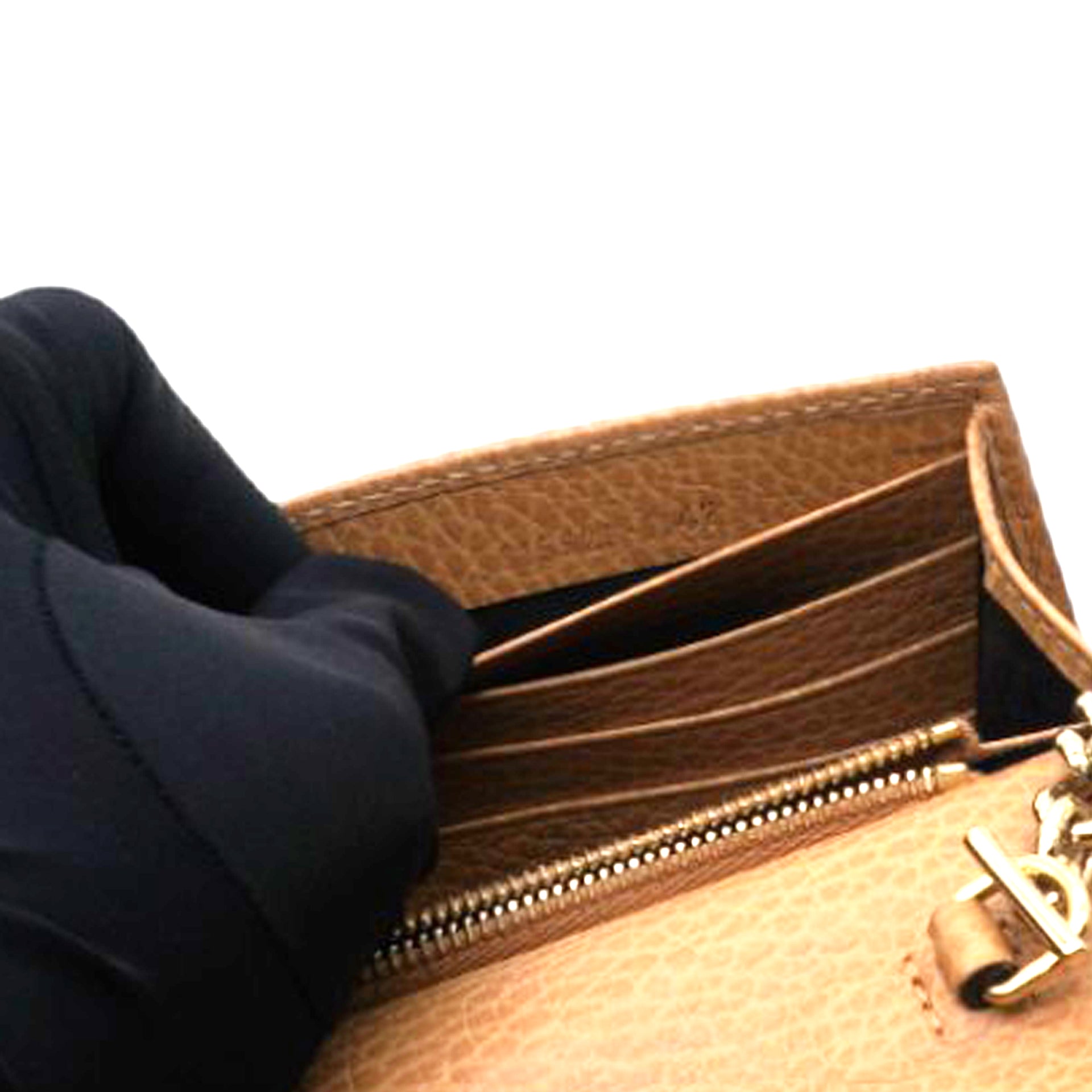 Dollar Interlocking G Chain Wallet Camelia