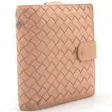 Intrecciato Nappa Leather French Wallet Pink