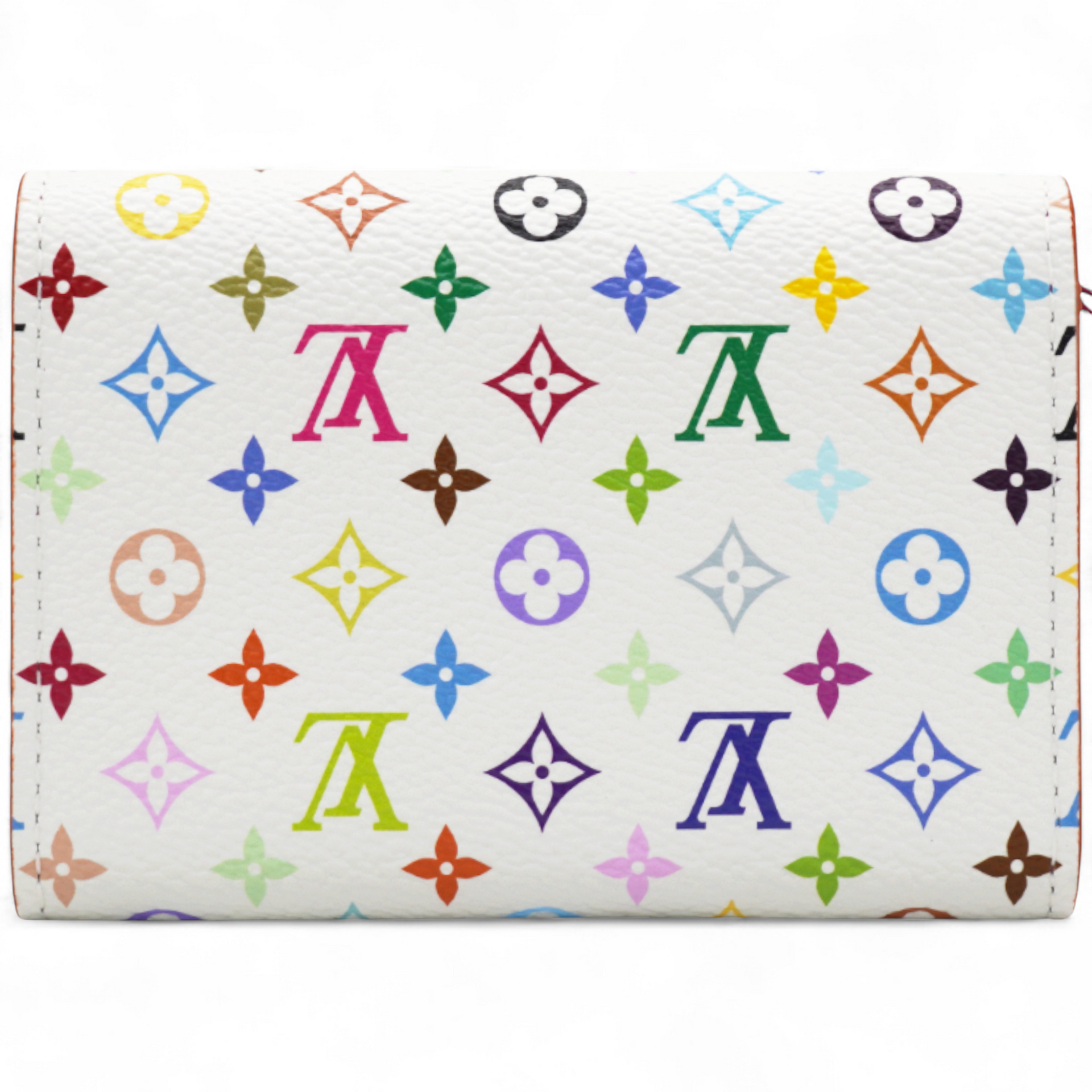 LV X TM Monogram Multicolor Rosalie Coin Purse White Kawaii Pink