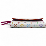 LV X TM Monogram Multicolor Rosalie Coin Purse White Kawaii Pink