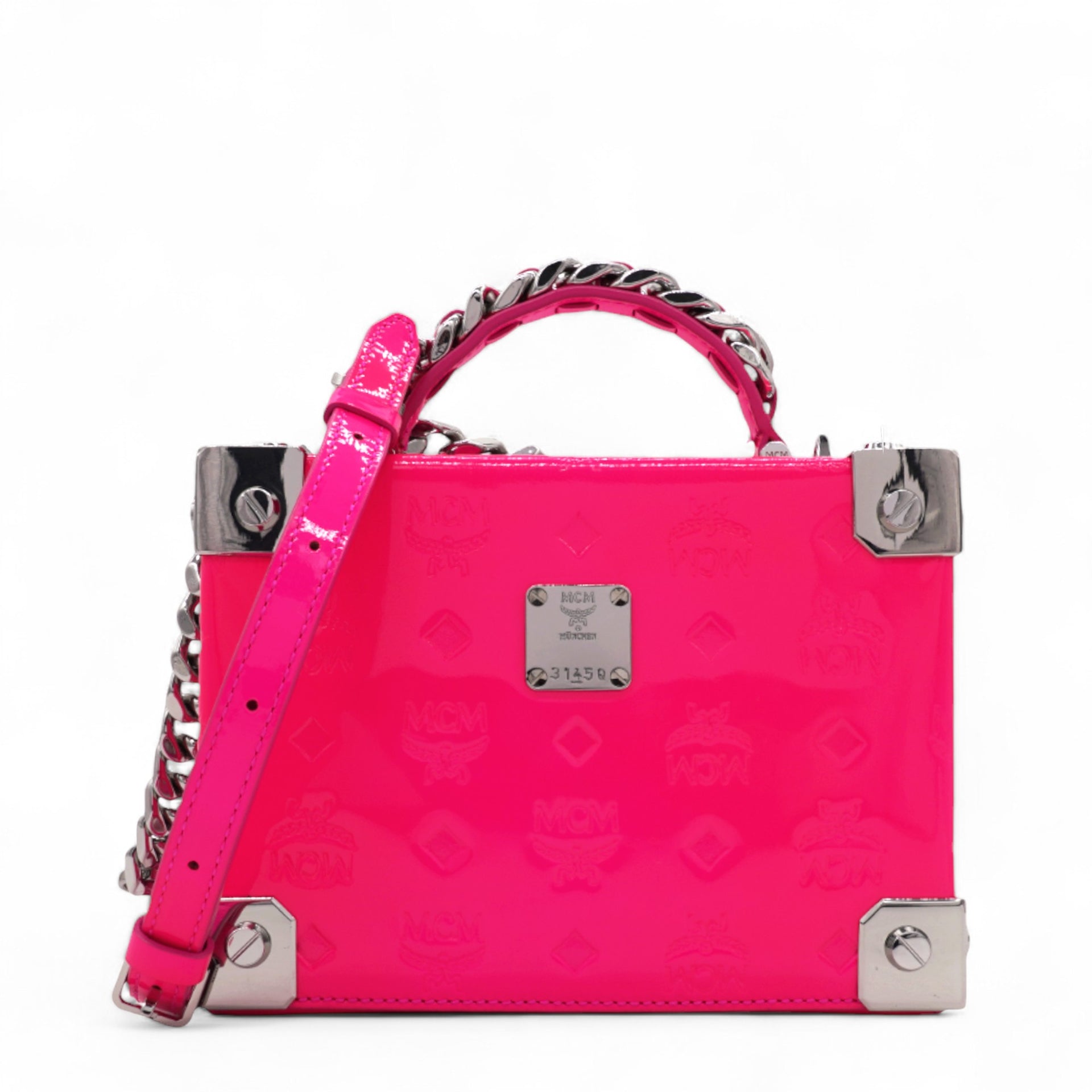 Ottomar Monogram Small Berlin Crossbody Sugar Pink