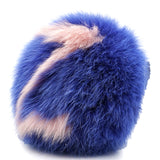 Fluffy Bag Charm Blue
