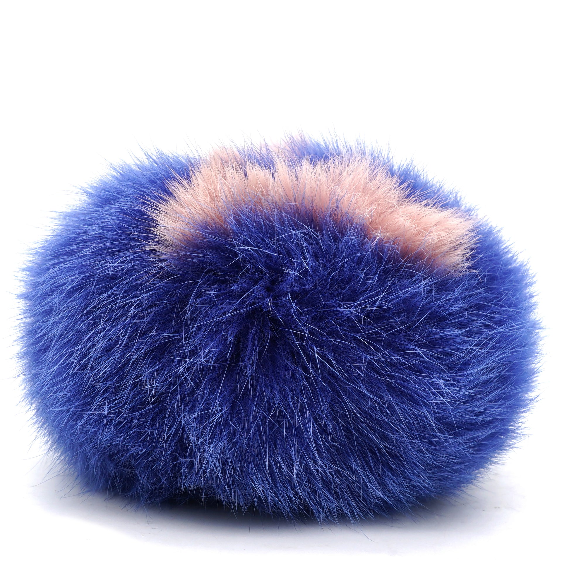 Fluffy Bag Charm Blue