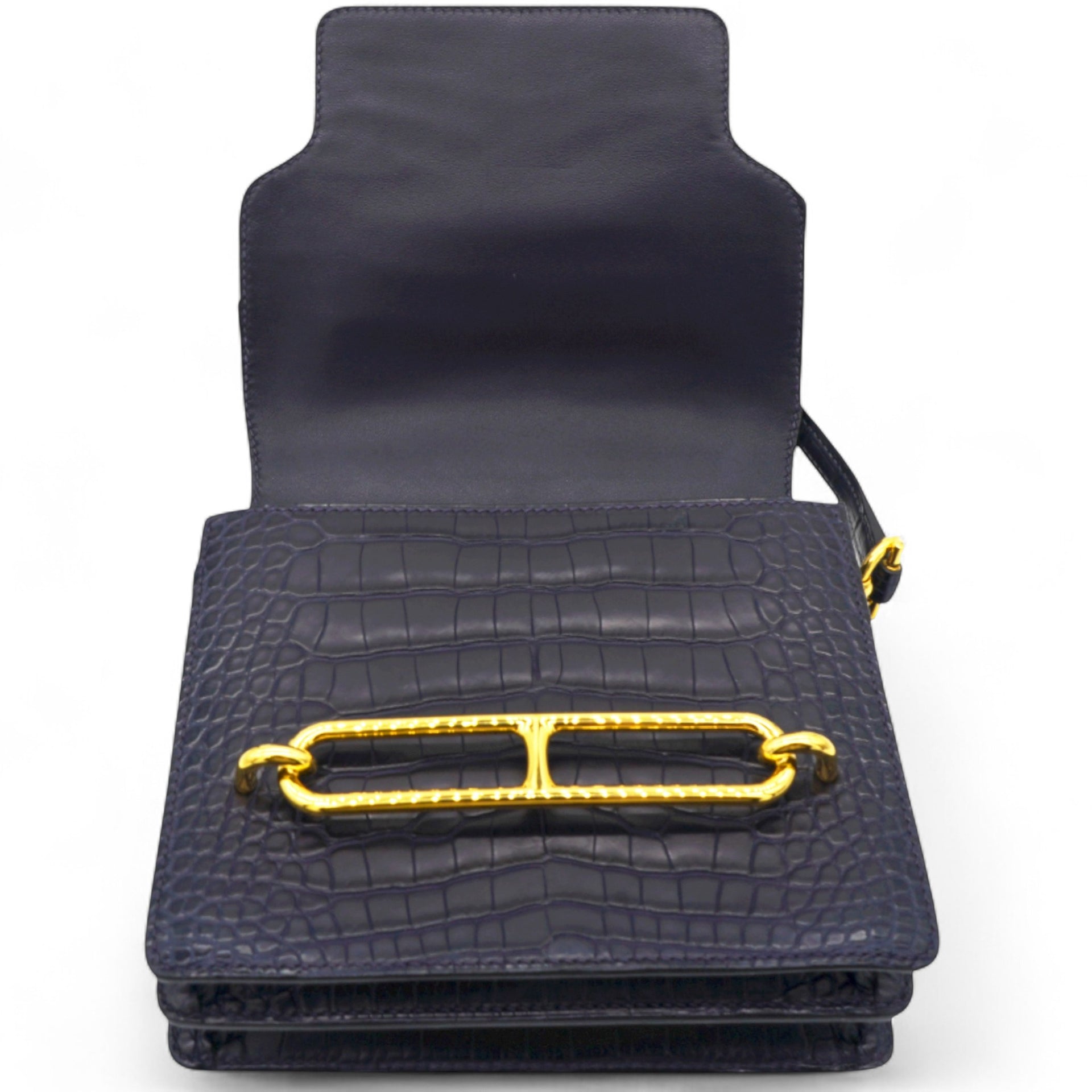 Roulis 19 Matte 78 Marine Shiny Alligator Navy