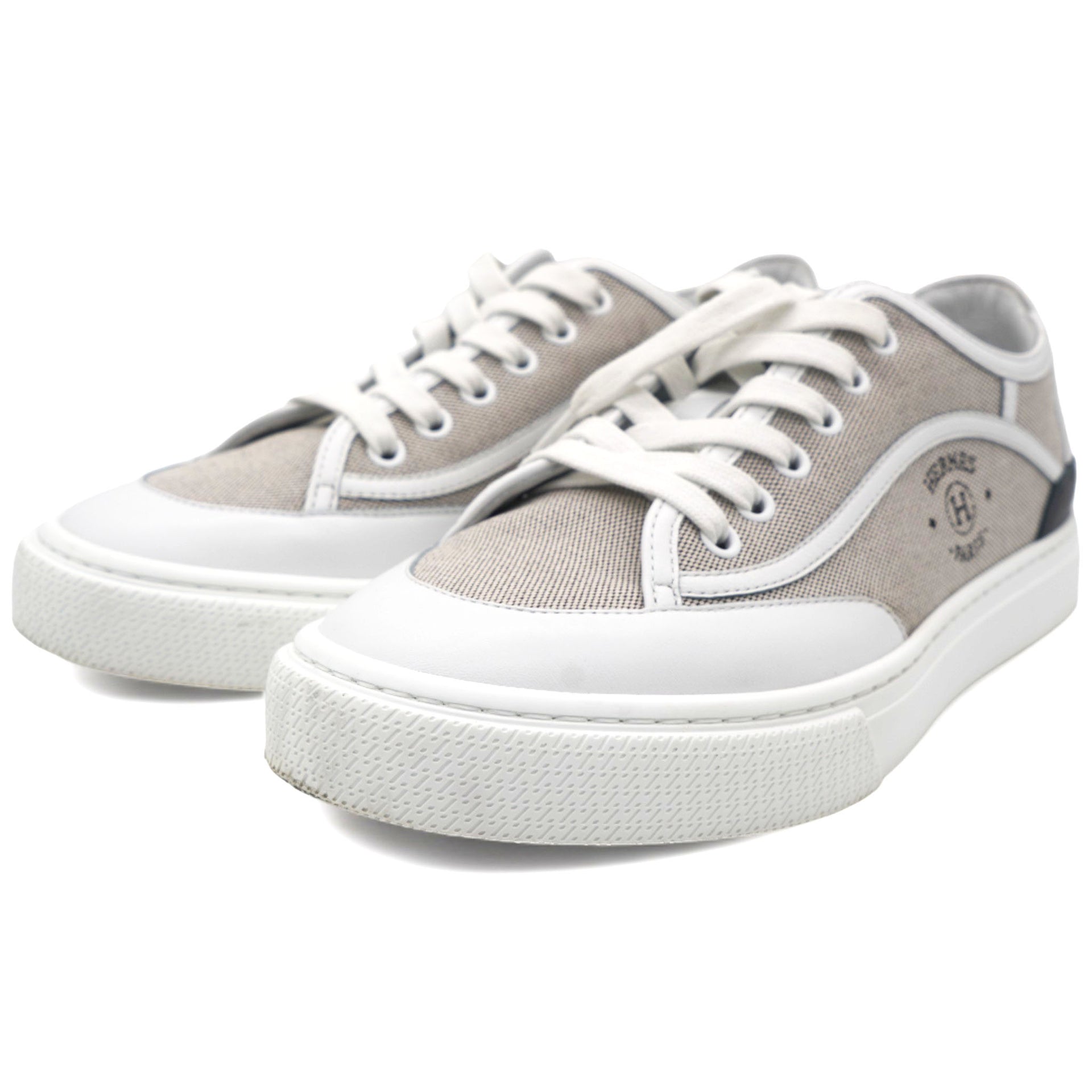 Tri Color Canvas and Leather Get Low Top Sneakers 37