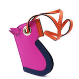 Epsom Camail Key Holder Magnolia Bleu De Malte Capucine