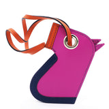 Epsom Camail Key Holder Magnolia Bleu De Malte Capucine