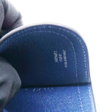 Epsom Camail Key Holder Magnolia Bleu De Malte Capucine