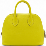 Lime Mini 1923 Bolide of Chevre Leather with Palladium Hardware