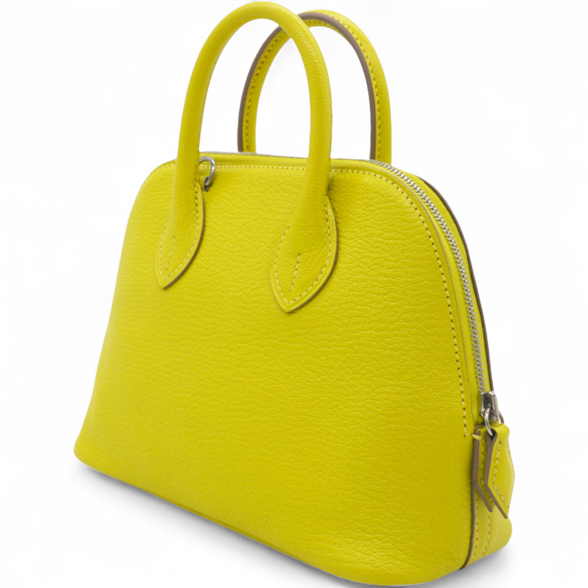 Lime Mini 1923 Bolide of Chevre Leather with Palladium Hardware