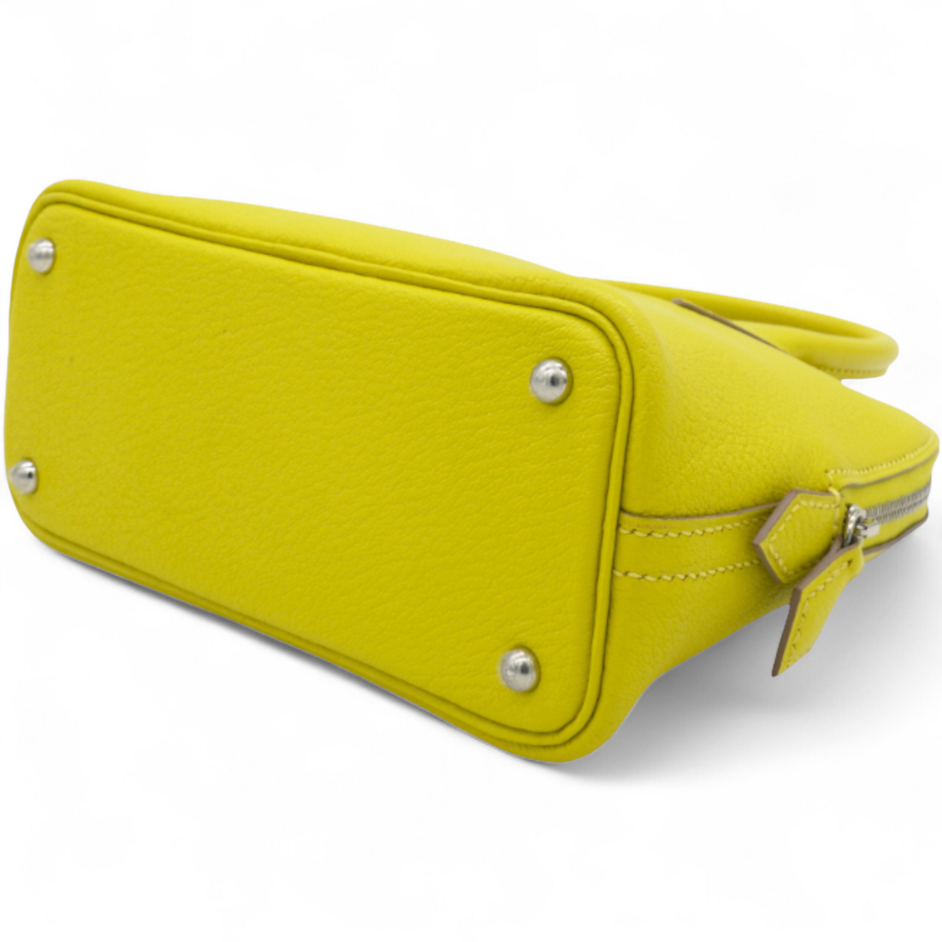 Lime Mini 1923 Bolide of Chevre Leather with Palladium Hardware
