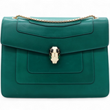 Serpenti Forever Shoulder Bag Emerald Green