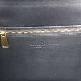 Box Calfskin Clip Lock Crossbody Bag Black