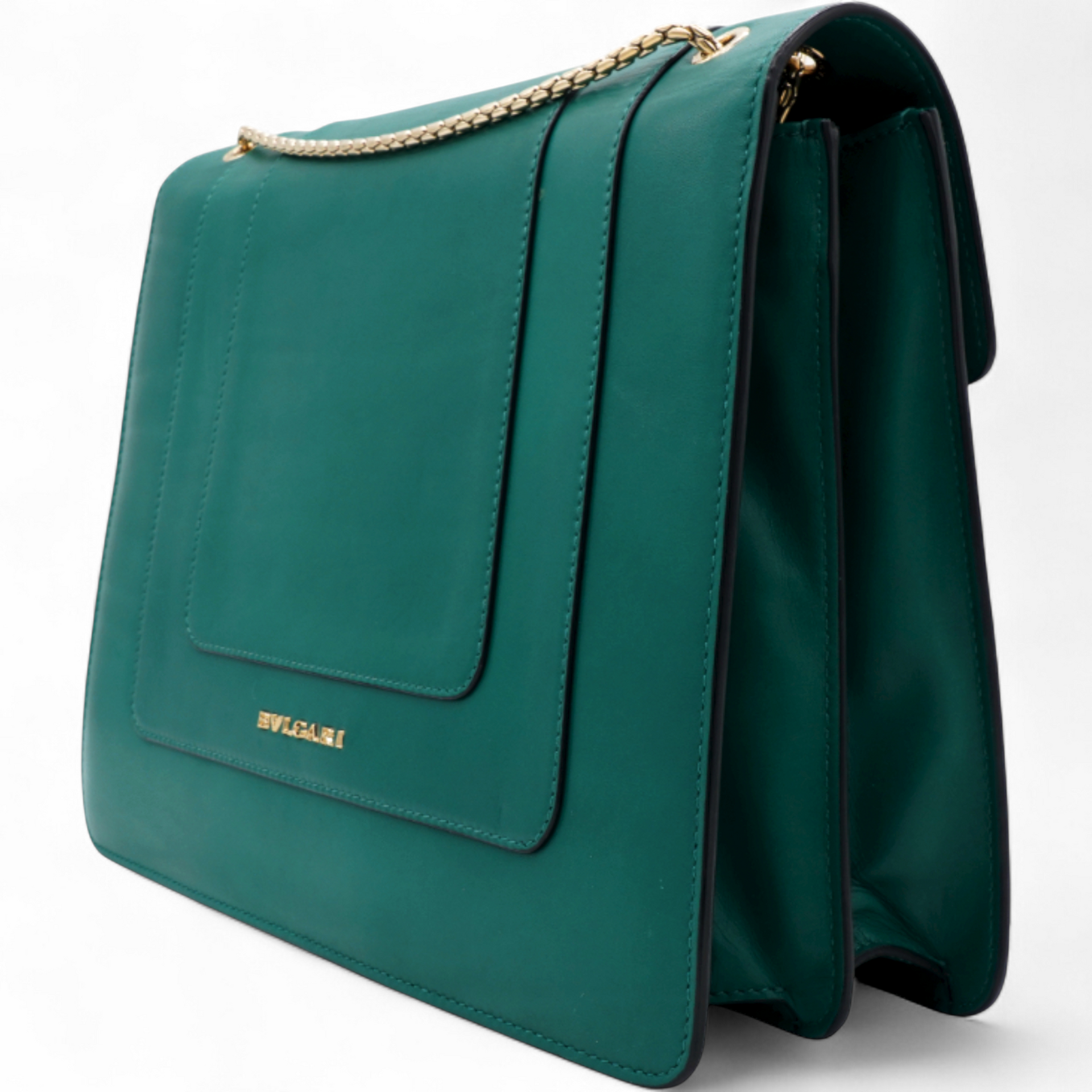 Serpenti Forever Shoulder Bag Emerald Green