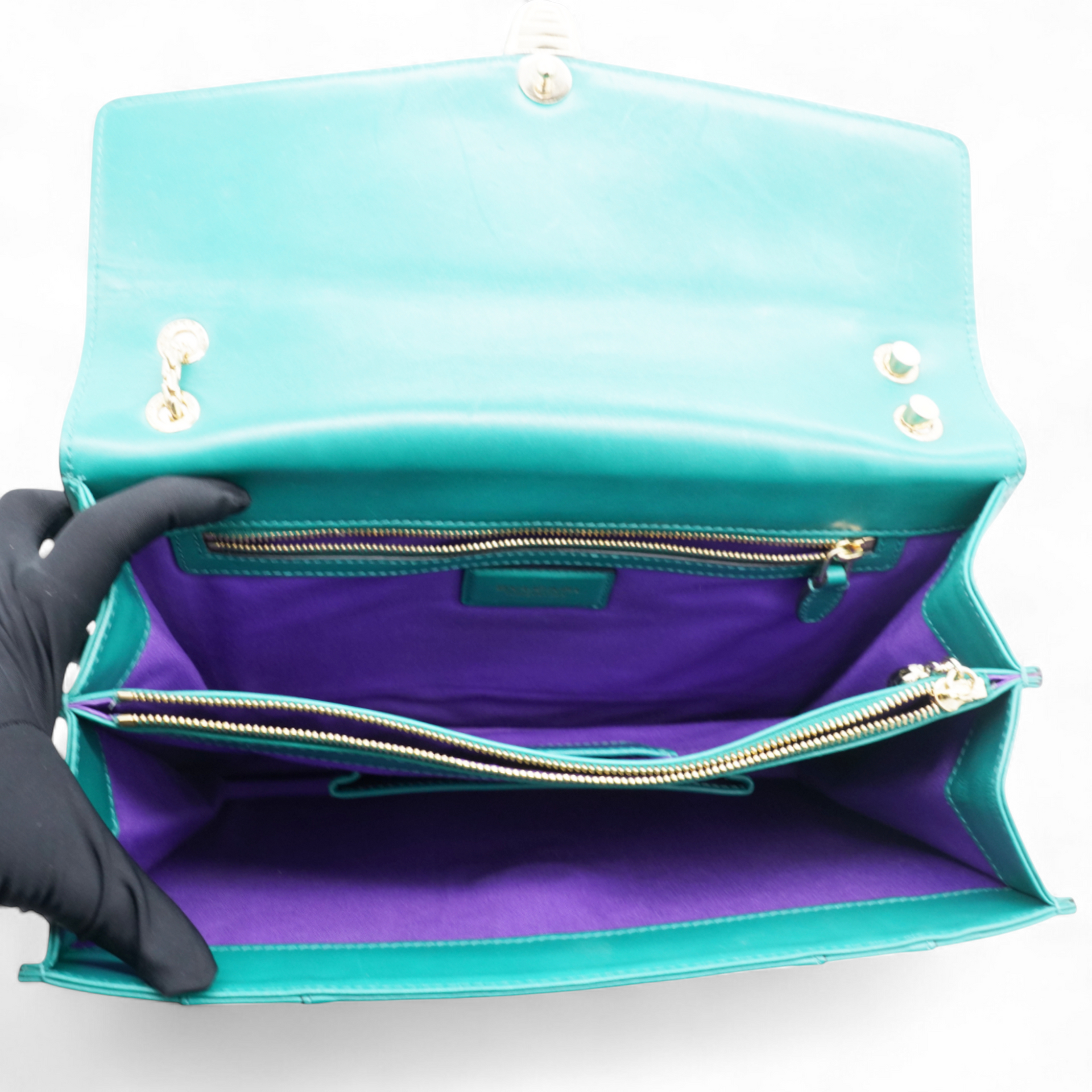 Serpenti Forever Shoulder Bag Emerald Green