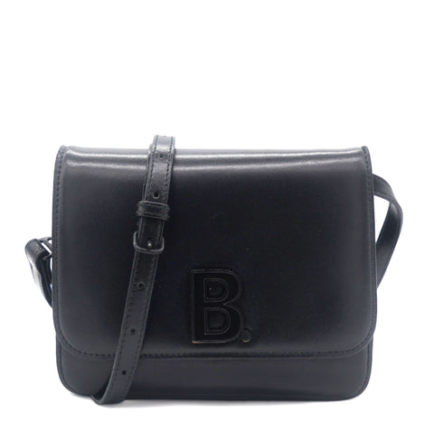 Smooth Calfskin Small B Bag Black