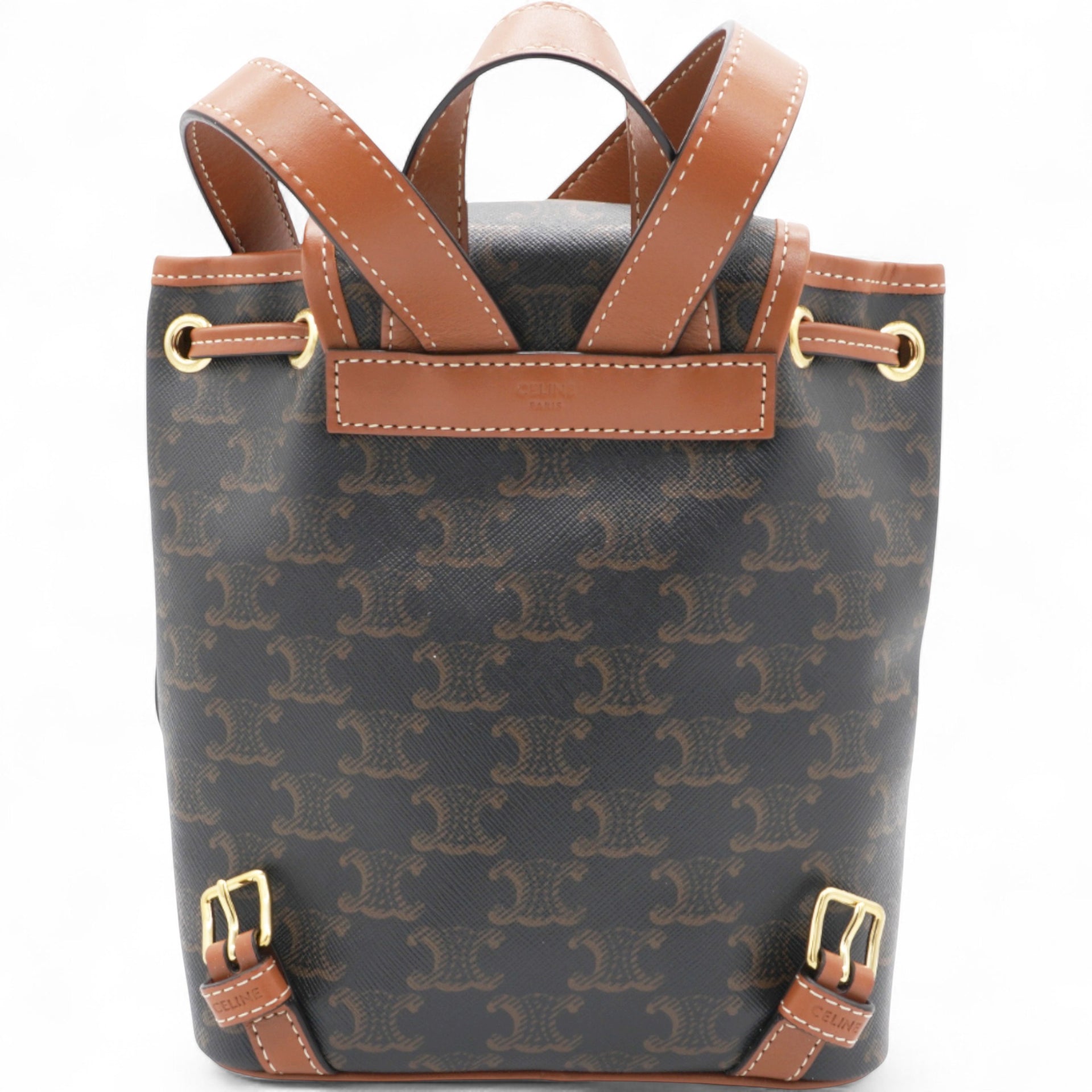 Triomphe Canvas Folco Backpack Tan