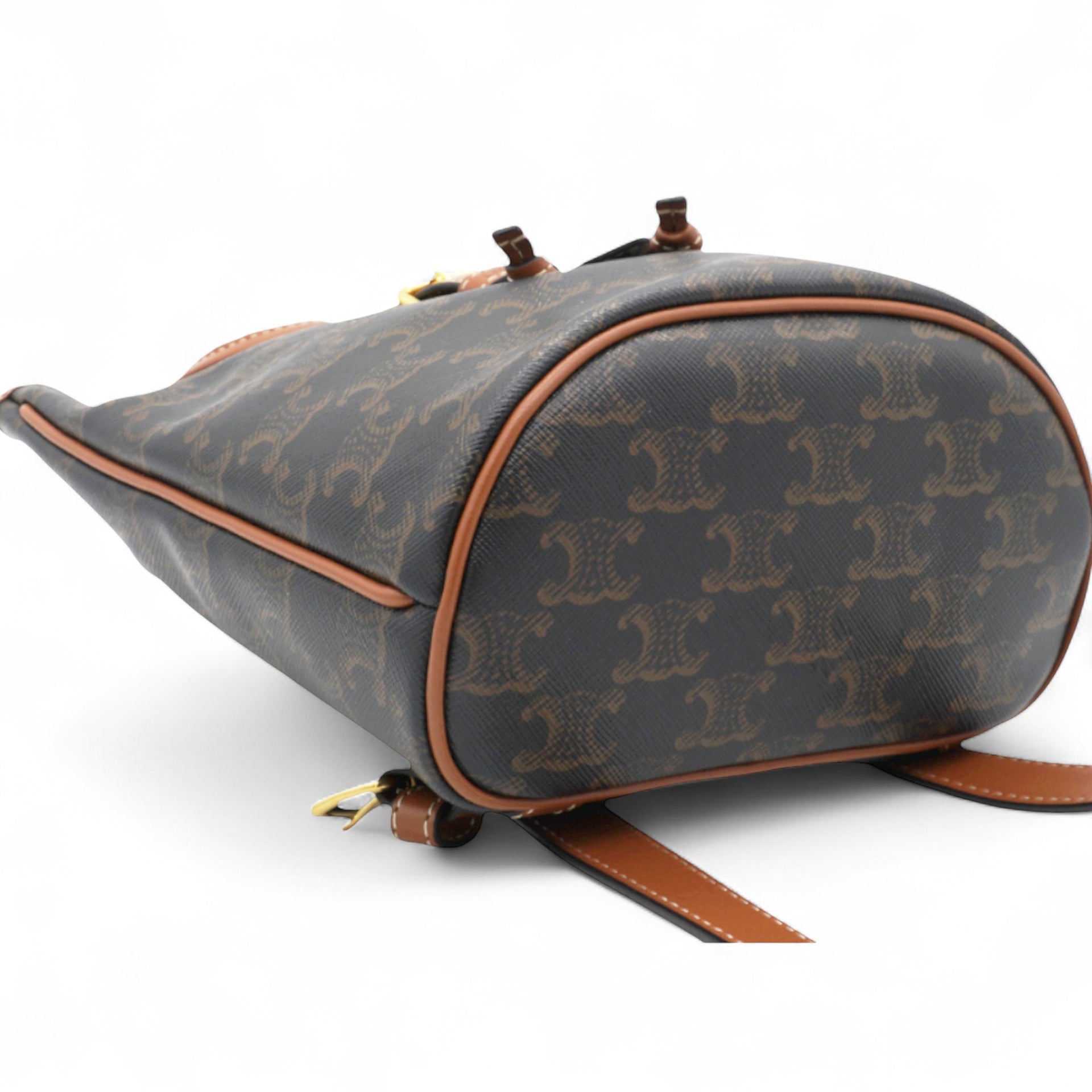 Triomphe Canvas Folco Backpack Tan