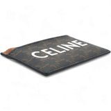 Triomphe Canvas Card Holder Tan