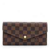 Damier Ebene Sarah Wallet NM Rose Ballerine