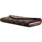 Damier Ebene Sarah Wallet NM Rose Ballerine