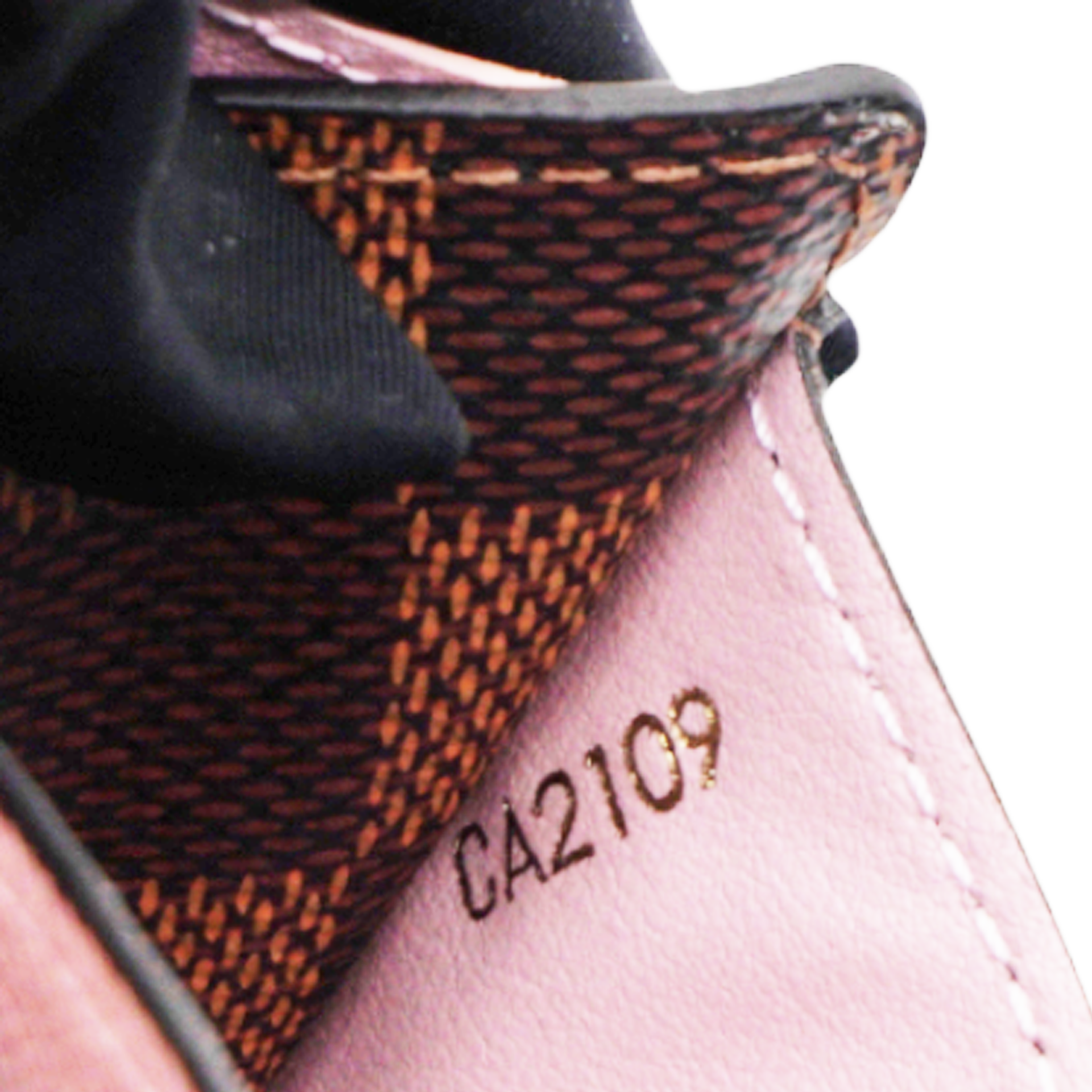 Damier Ebene Sarah Wallet NM Rose Ballerine