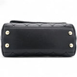 Mini Flap Bag With Top Handle Black
