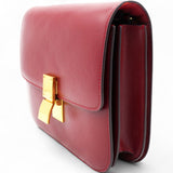 Smooth Calfskin Medium Classic Box Flap Bag Red