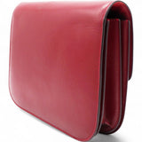 Smooth Calfskin Medium Classic Box Flap Bag Red